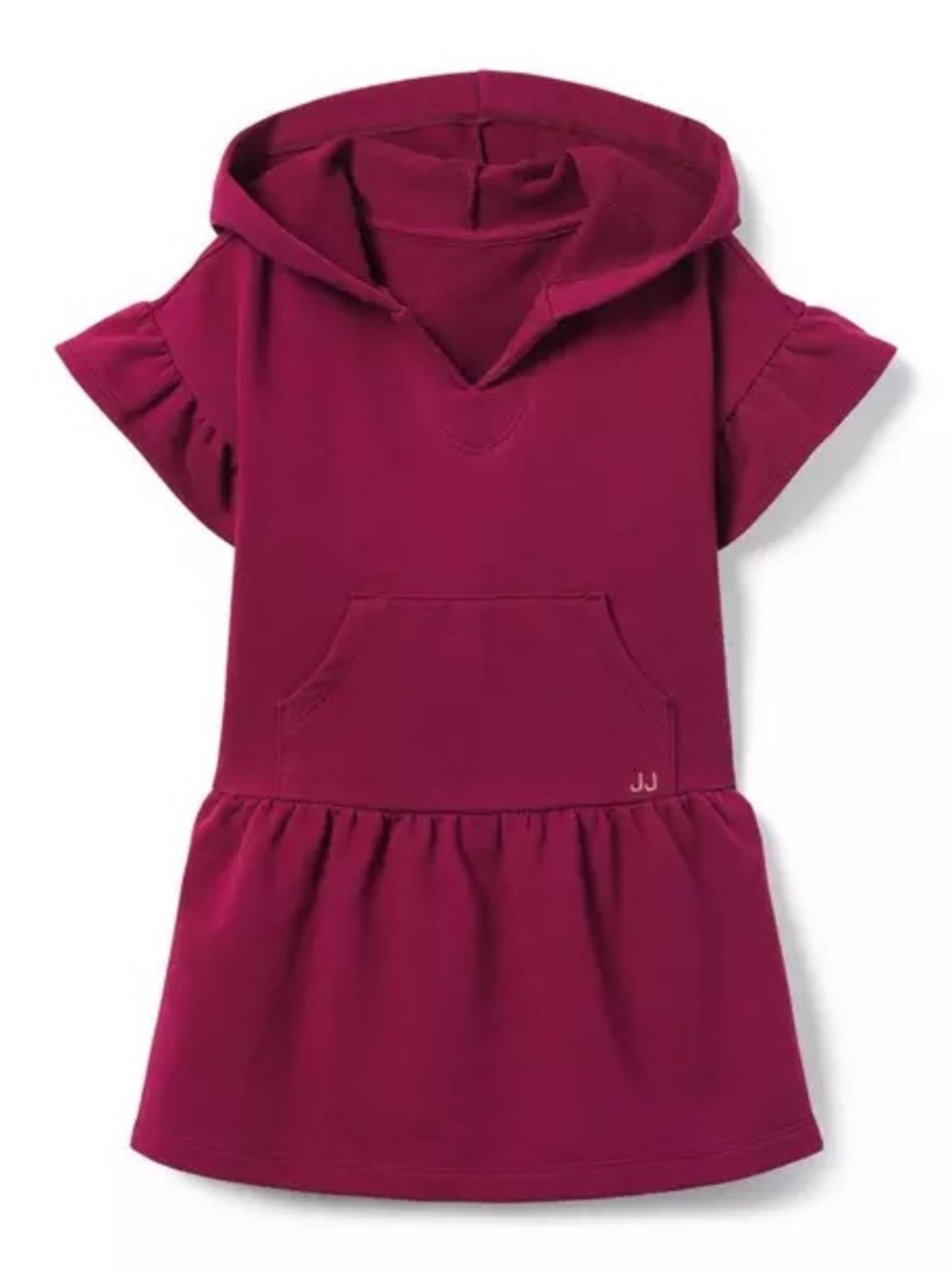 Janie and Jack Hooded Ruffle Sleeve Dress
